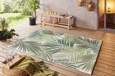 Buitenkleed palm Vai - groen/crème 120x170 cm