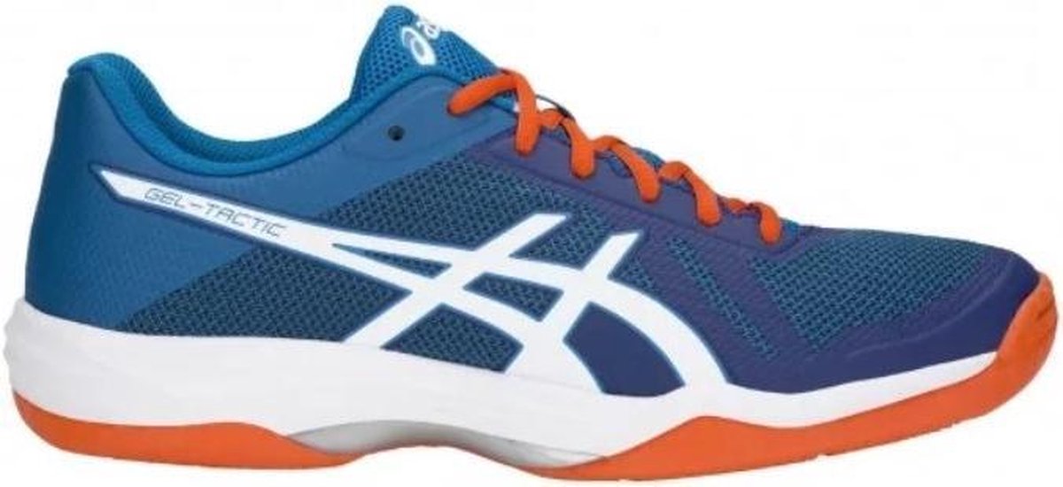 Asics Gel Tactic blauw oranje indoor schoenen heren (B702N-401) | bol.com