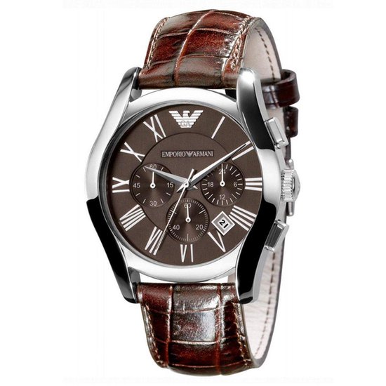 Armani horloge online leren band