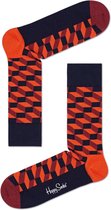 Happy Socks Filled Optic FIO01-4300  | Oranje en Zwart | Maat 41-46