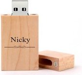 Nicky naam kado verjaardagscadeau cadeau usb stick 32GB