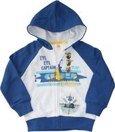 Minions vest - Model "Minions at Sea Hunt for Gru's Crew" - Wit met blauw - maat 98 cm - 3 jaar