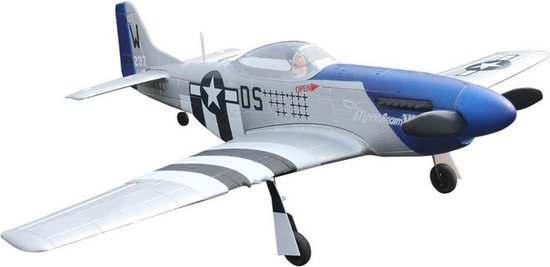 Magnetisch hypotheek Champagne Mini P-51D Mustang RC Vliegtuig RTF 2.4Ghz | bol.com