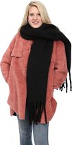 Emilie scarves - sjaal - wintersjaal - zwart - extra lang