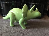 Spaarpot dinosaurus - groen - Triceratops