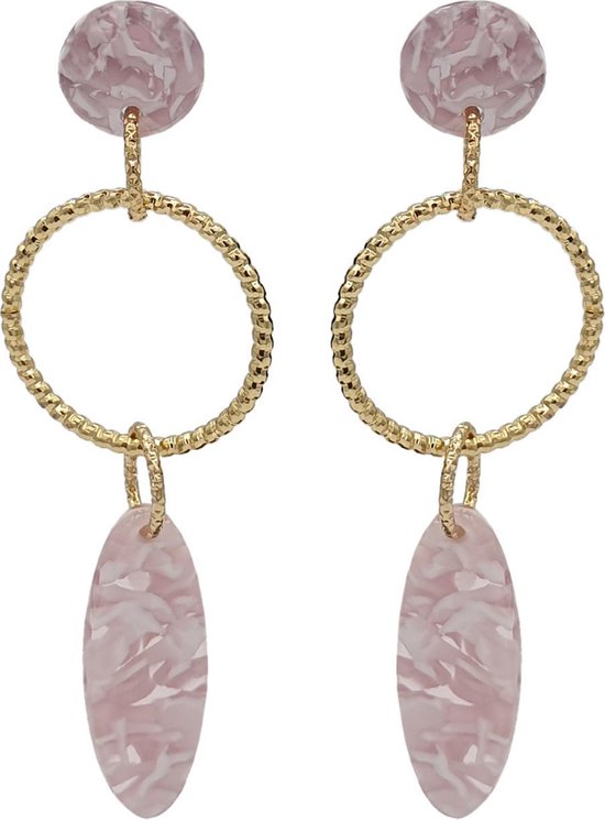 TABOO oorbellen JUUL PINK/GOLD