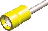 Half-geïsoleerde kabelschoen - pin 1,9 mm - geel - 10 stuks