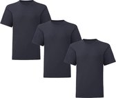 Senvi Kids 3 Pack T-Shirt Ronde Hals Maat: 6 Years (106/116) - Kleur: Blauw - Unisex