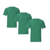 Senvi 3 pack T-Shirts Ronde hals - Maat S - Kleur - Groen Mêlee