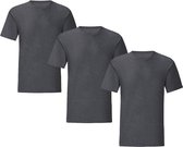 Senvi 3 pack T-Shirts Ronde hals - Maat XL Kleur: Donker Grijs Mêlee