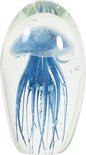 Light & Living - Ornament - Jellyfish - Glas - Blauw - Ø 8 x 11,5 cm