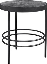 Nordal - MIDNIGHT round side table, 3 legs
