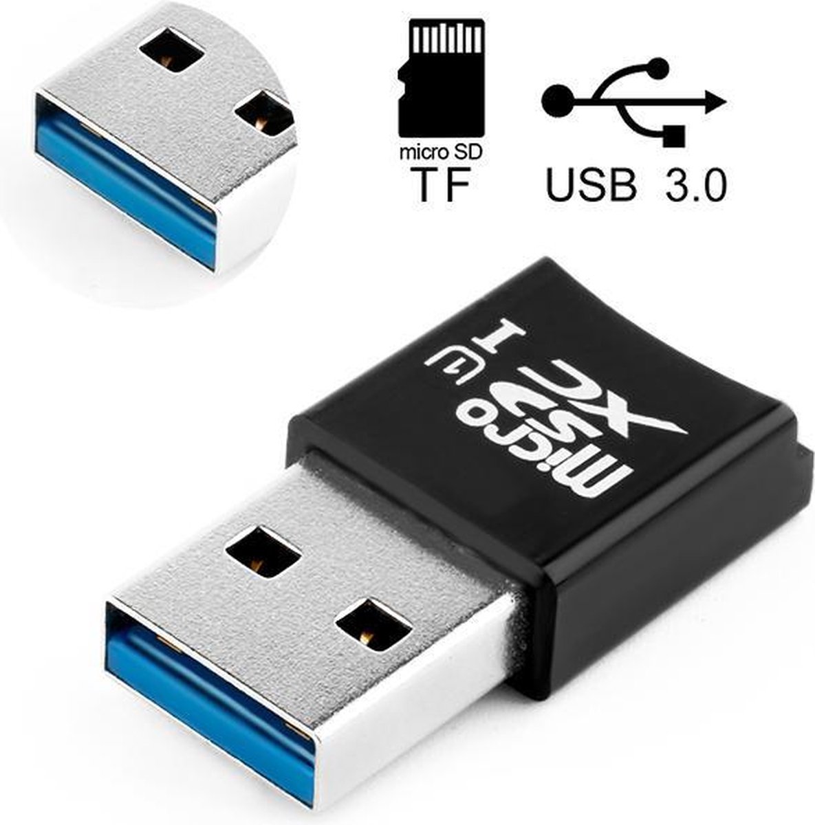 Premium USB 3.0 (Micro) SD Cardreader Adapter / Micro SD Kaart Adapter |  bol.com