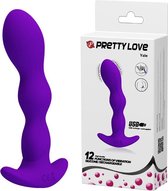 Pretty Love  Vibrerende Buttplug "Yale" - paars