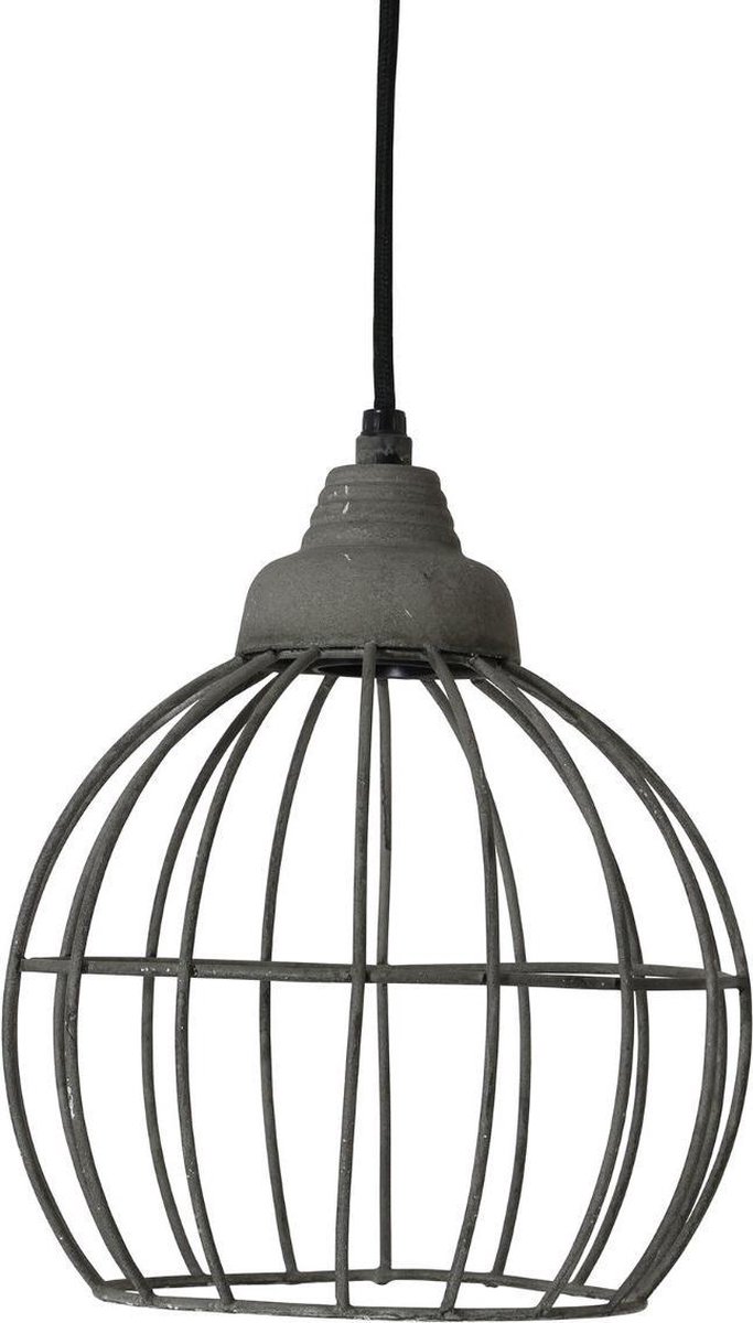 Light Living Benthe - Draadlamp - Ø20 cm - Cement