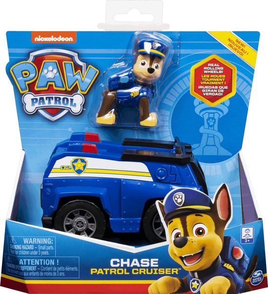PAW Patrol , Voiture de police de Chase avec figurine à collectionner, pour  les