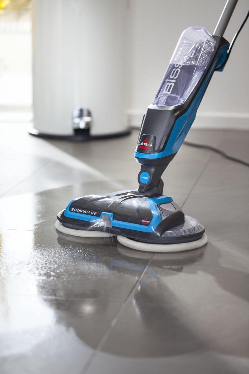 BISSELL SpinWave Elektrische Dweil met Snoer - Vloerreiniger voor Harde Vloeren - Sproeidweil met Roterende Pads - Gebruiksvriendelijke Dweilvloerreiniger - Dweilapparaat - Mop voor Harde & Houten Vloeren - Wendbaar Dweilsysteem - 20522 – foto 6