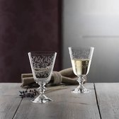 Bohemia Selection 6 Etched White Wine Glasses Provence 23cl