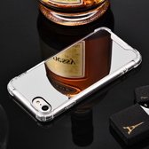 Luxe Plating Mirror Acrylic TPU Case voor iPhone XS Max (zilver)