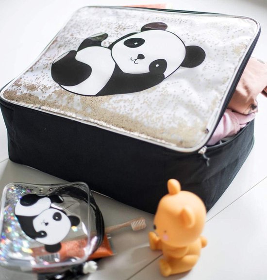 A Little Lovely Company Koffer Glitter Panda - A Little Lovely Company
