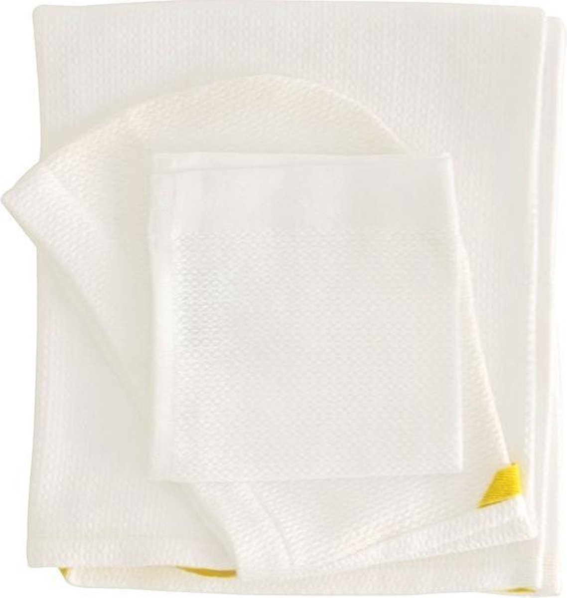 [by EKOBO] Baby handdoek en washand - White