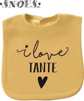 Slab oker met tekst i love Tante Snoes