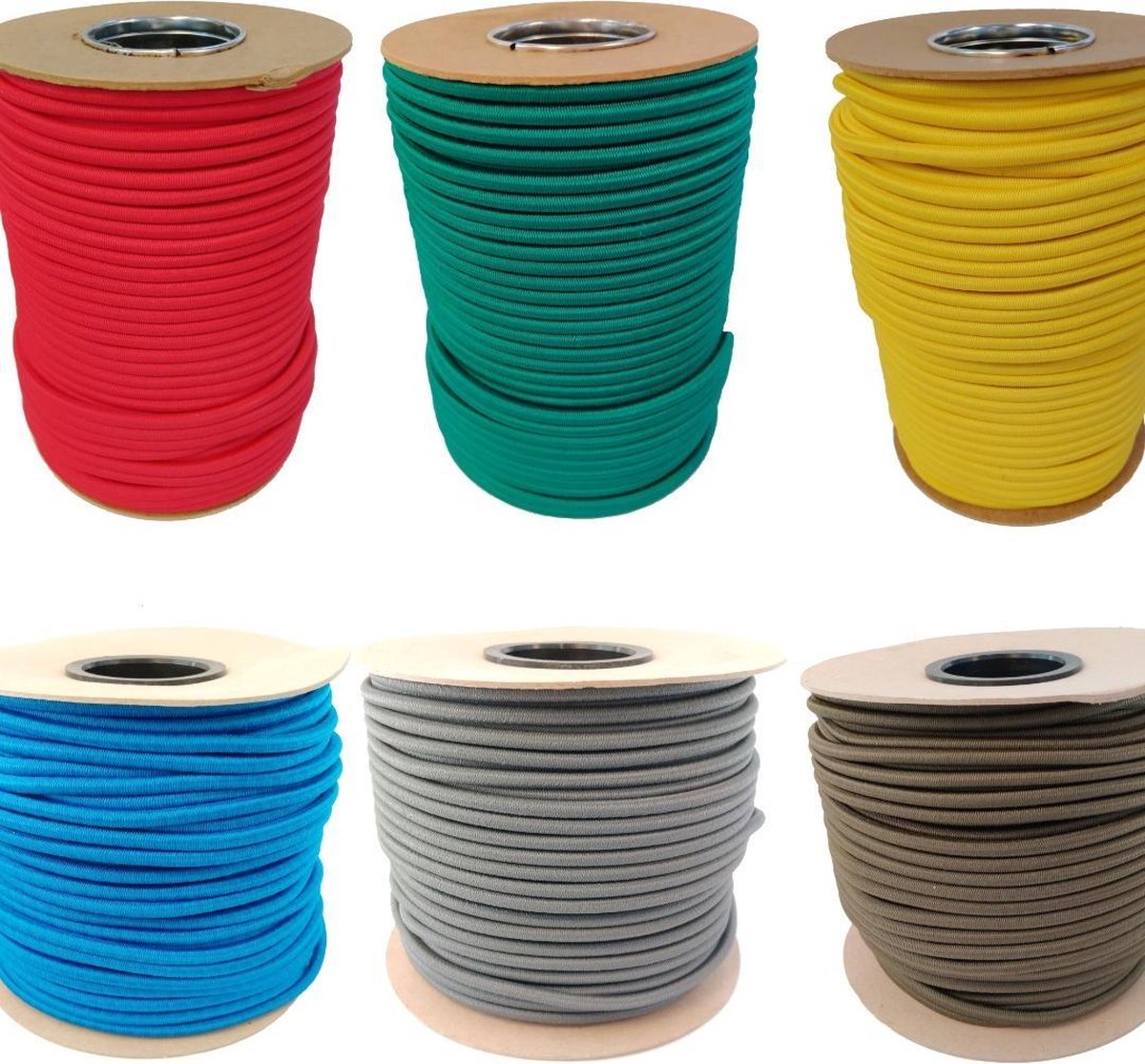 6mm elastisch touw - Rol 100 meter 6mm elastisch touw - Rol 100 meter