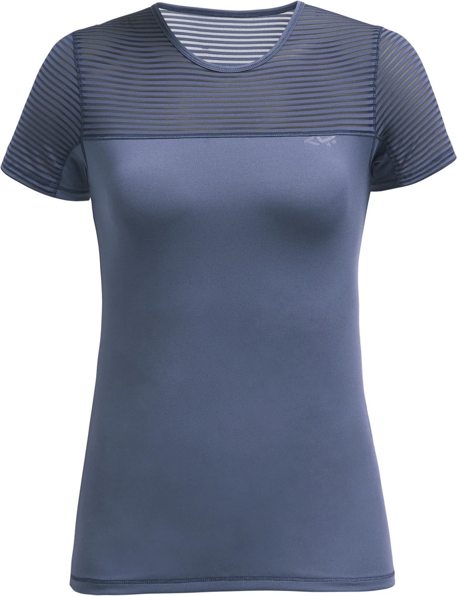 Rohnisch Miko Tee Dames Sportshirt - Dusty Blue - Maat XS