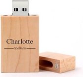 Charlotte naam kado verjaardagscadeau cadeau usb stick 32 GB