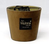 Victoria with Love - Kaars - Geurkaars - Velvet brown - Medium - Glas - Indoor