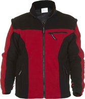 Hydrowear Fleecevest - Keulen Zwart/rood Mt 2xl