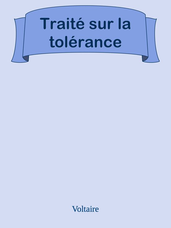 Traité sur la tolérance - cover