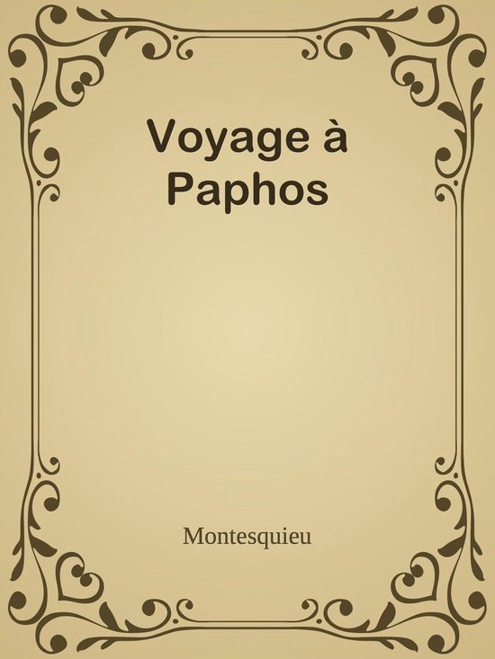 Voyage à Paphos - cover