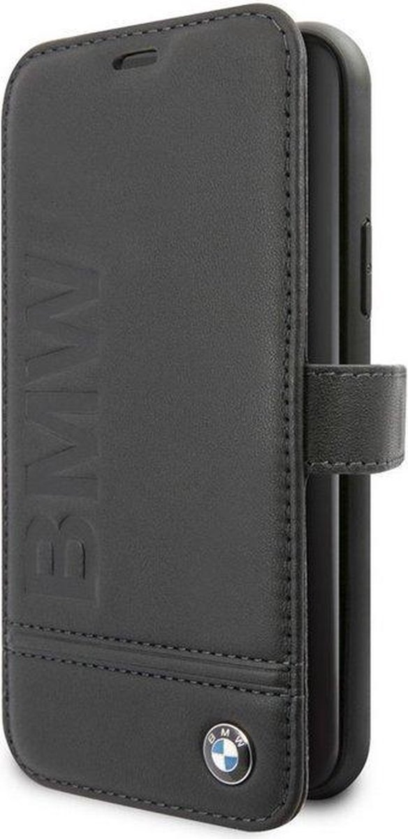 BMW Signature Leather Book Case - Apple iPhone 11 Pro Max (6.5'') - Zwart