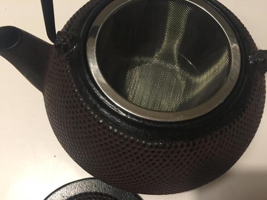 Bredemeijer - Dubbelwandige theepot Eva - 1,1 liter - Roestbruin - Met