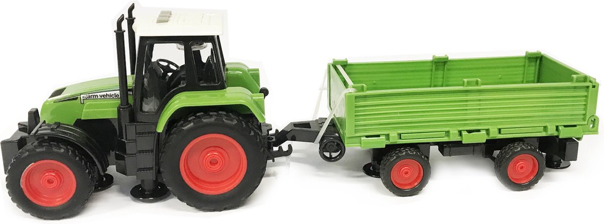 Speelgoed traktor met laadbak - maakt 3 soorten geluiden en lichtjes - 39CM  tractor | bol.com