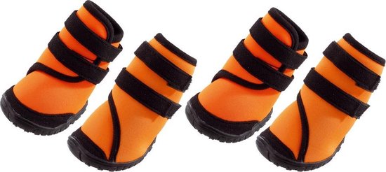 Ferplast hondenschoenen trekking oranje / zwart 8X6.5X11CM