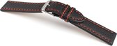 Horlogeband Kana Blauw - Leer - 20mm