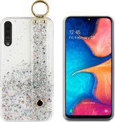 Backcover Strap voor Samsung A50S - Wit