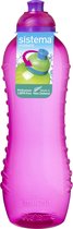Bouteille Sistema Squeeze 620 ml - Rose