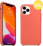 iPhone 11 Pro Telefoonhoesje | Soft Touch Siliconen Smartphone Case | Back Cover Mandarijn