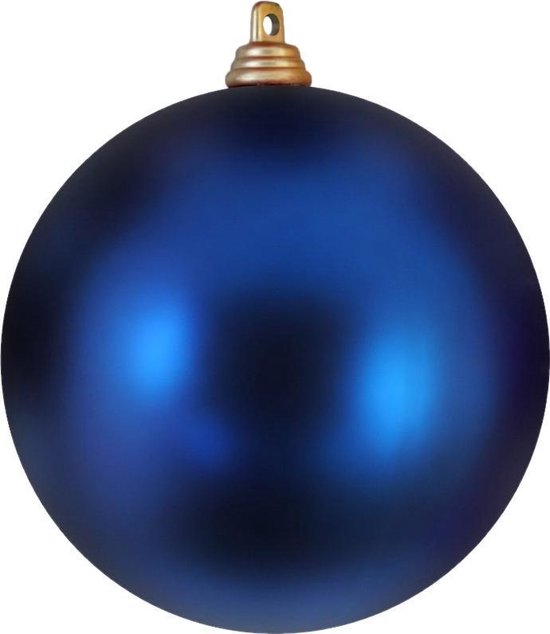 Kerstbal 10 cm donker blauw mat 2 | bol.com