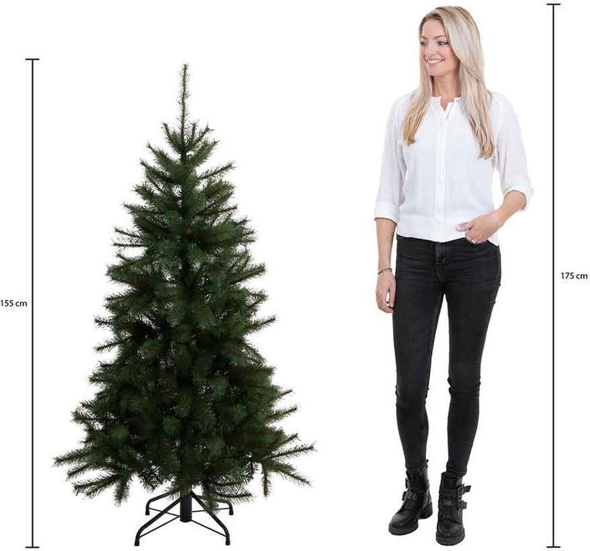 Triumph Tree Forest frosted kerstboom newgrowth blue TIPS 618 h155xd119cm Kerstbomen