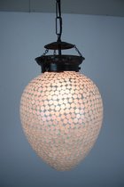 Hanglamp - wonen - glasmozaiek - wit