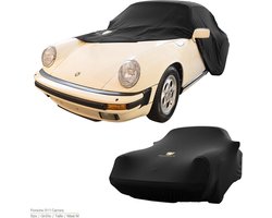BOXX Autohoes Binnen – Coupe/Sedan Pasvorm – Premium Stretch Garagehoes voor Optimale Bescherming – Zwart – Maat L – DS COVERS