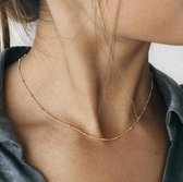 Ketting dames | zilveren dames ketting | ketting met hartje | schakelketting dames | 925 zilver | cadeau voor vrouw | liefdescadeau | valentijn cadeautje voor haar | valentijn |