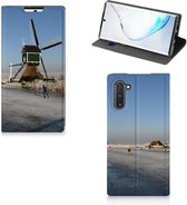 Geschikt voor Samsung Galaxy Note 10 Book Cover Schaatsers Friesland