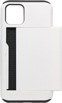 ADEL Kunststof Back Cover Hardcase Hoesje Geschikt voor iPhone 11 Pro Max - Pasjeshouder Wit
