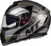 Helm MT Atom Transcend sv Glans/Mat Grijs XL