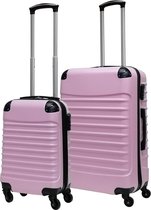 Castillo Quadrant - 2 delige ABS Kofferset - Soft Pink